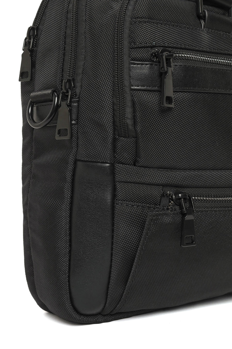 Men's Black Long Strap Briefcase