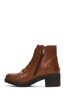 Women's Leather Heeled Casual Boots | Derimod