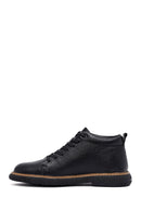 Male Black Lace-up Leather Boots | Derimod
