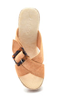 Women's Casual Wedge Heel Slippers | Derimod