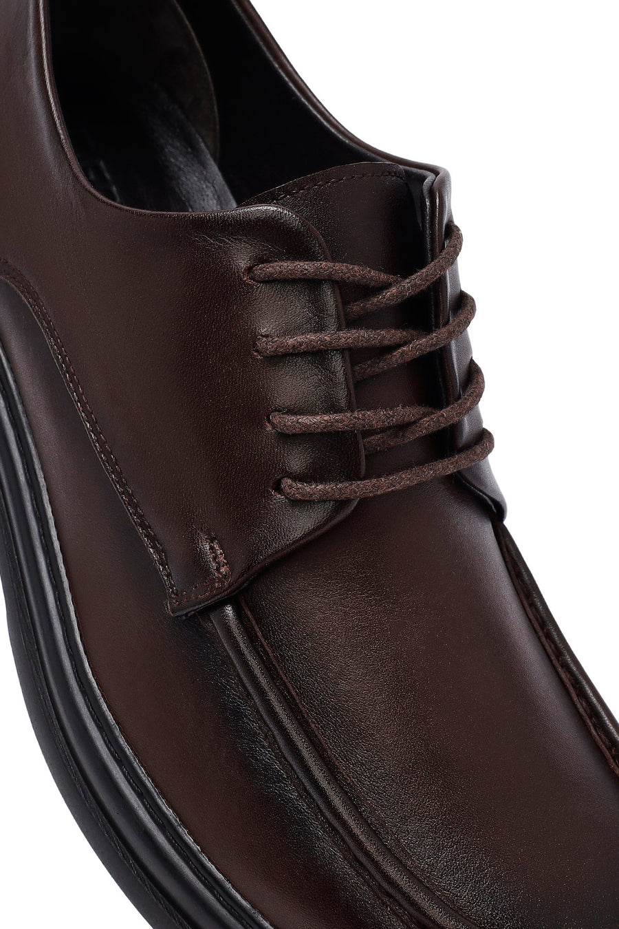 Male Brown Lace-up Leather Casual Shoes