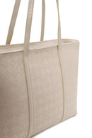 Woman Beige Printed Shoulder Bag | Derimod