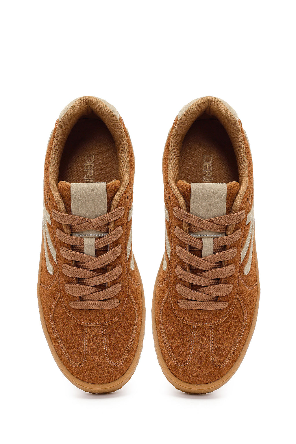 Kadın Taba Bağcıklı Sneaker