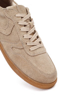 Kadın Camel Bağcıklı Süet Deri Sneaker | Derimod