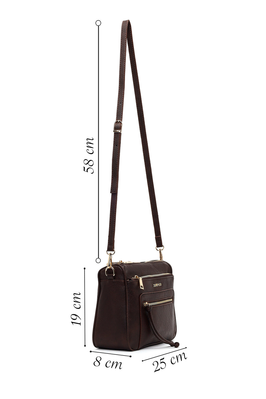 Woman Brown Crossbody Bag