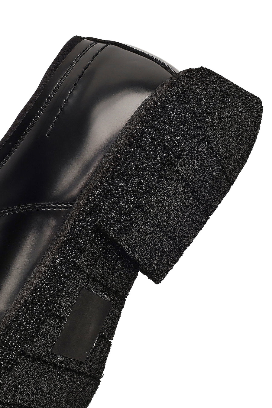 Men's Black Lace-Up Leather Casual Shoes