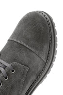 Women's Gray Suede Leather Boots | Derimod