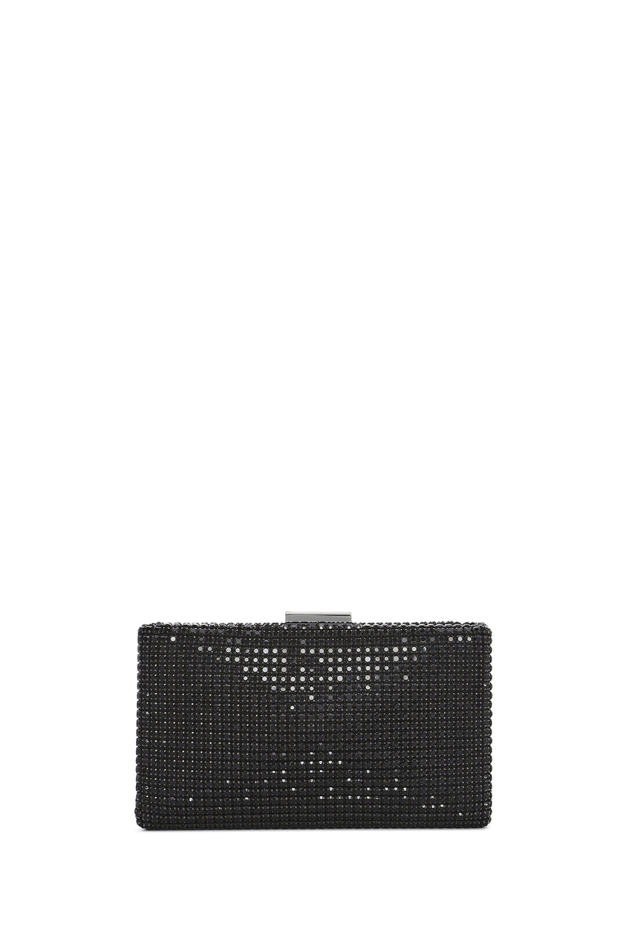 Women's Black Long Strap Stone Mini Clutch Bag