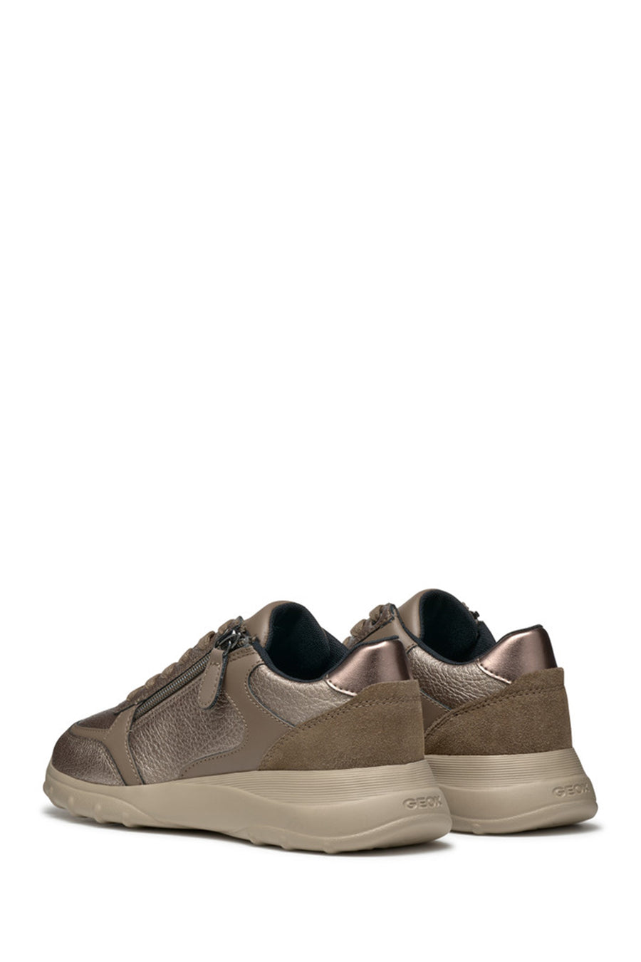 
Women Women Mink Spherica Lace-Up Thick Sole Leather Sneaker
