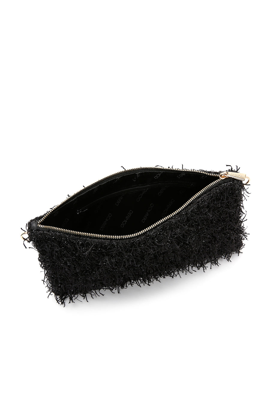 Women's Black Long Chain Strap Clutch Bag