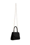 Women's Black Long Chain Strap Stone Cross Bag | Derimod