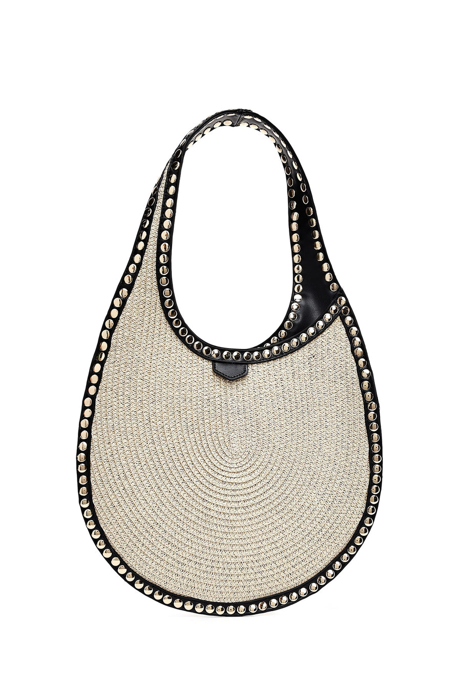 Women's Beige Straw Shoulder Bag
