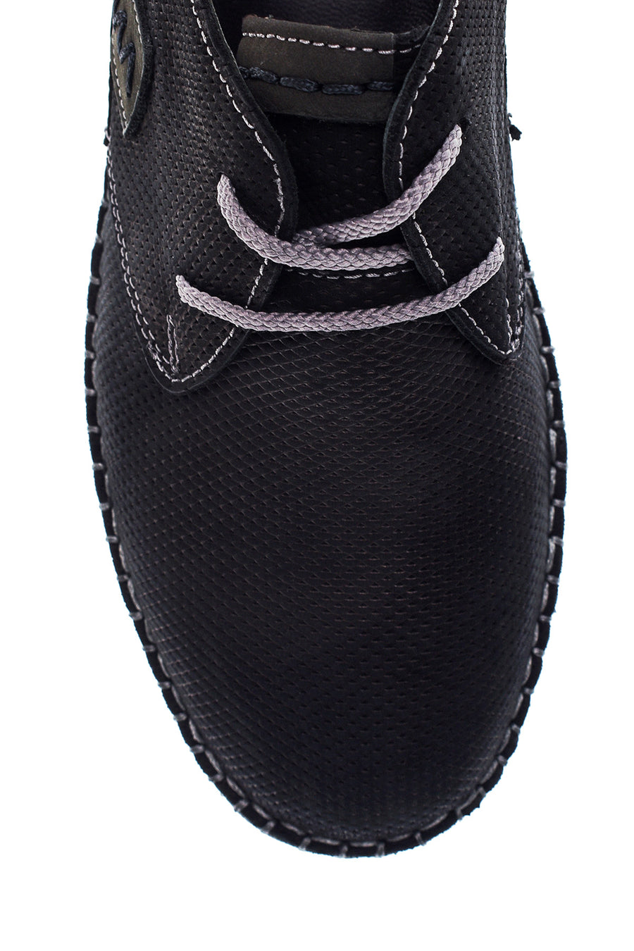 Men's Black Nubuck Leather Shoes