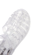 Women's Transparent Ankle Strap Jelly Sandals | Derimod