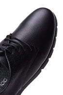 Women's Black Lace-Up Leather Comfort Shoes | Derimod