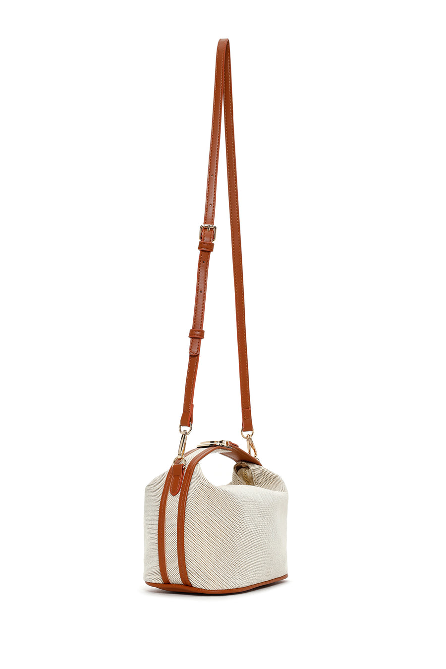 Women's Beige Long Strap Crossbody Bag