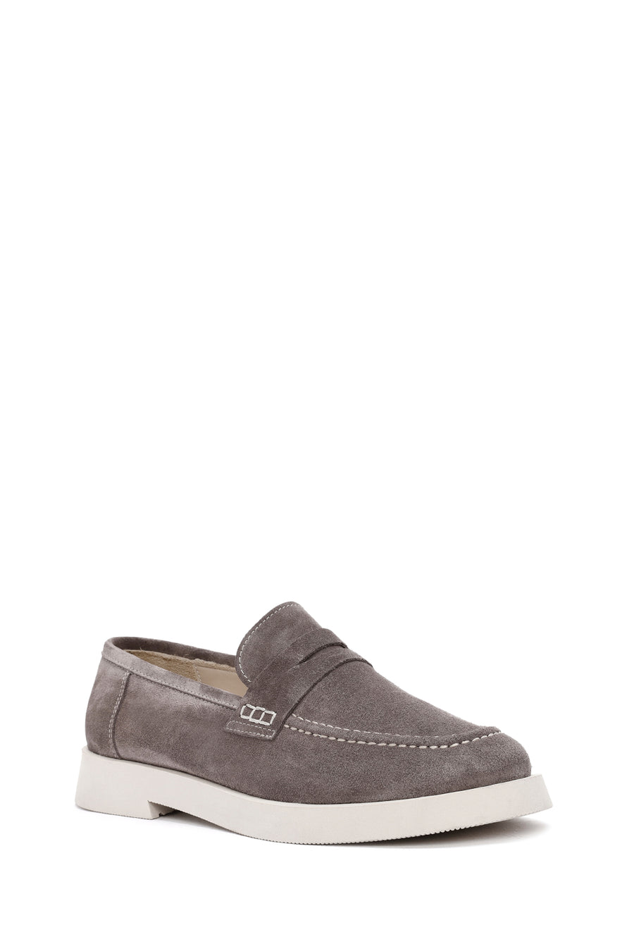 Women's Mink Suede Leather Masculine Loafer