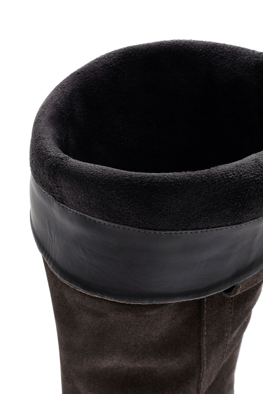 Women's Grey Suede Leather Boots