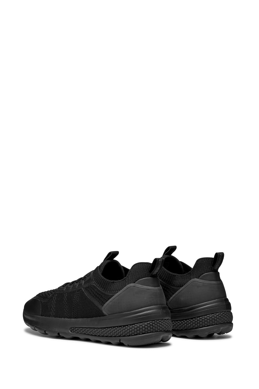 Geox Men's Black Spherica Lace-up Leather Sneaker