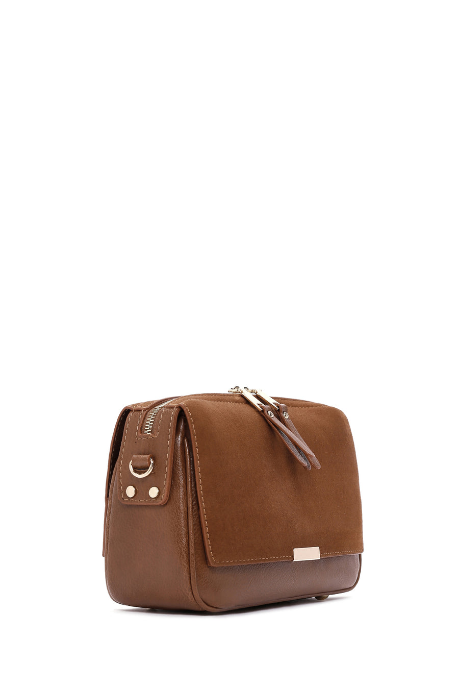 Women's Tan Long Strap Crossbody Bag