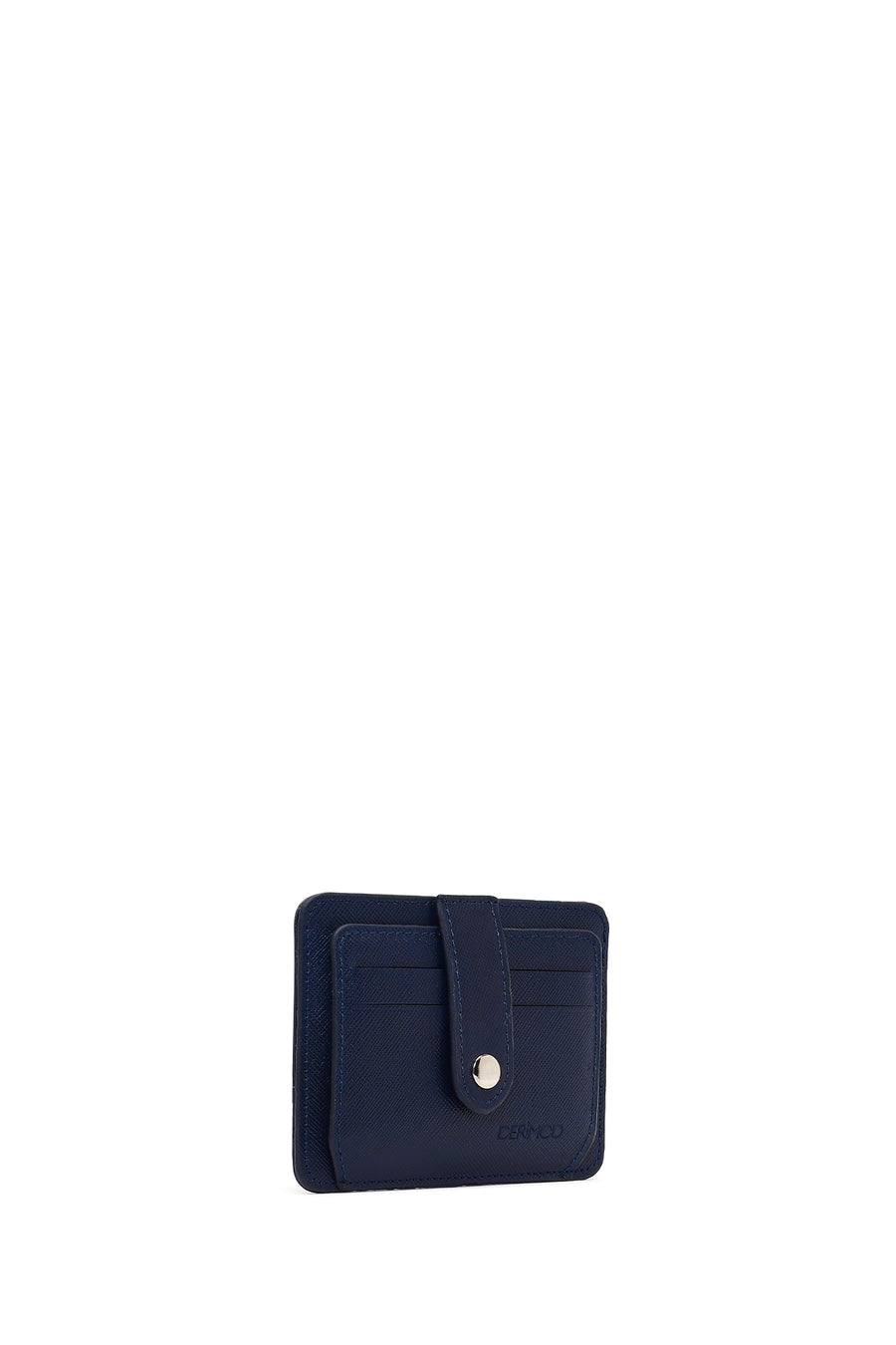 Men's Navy Leather Cardholder