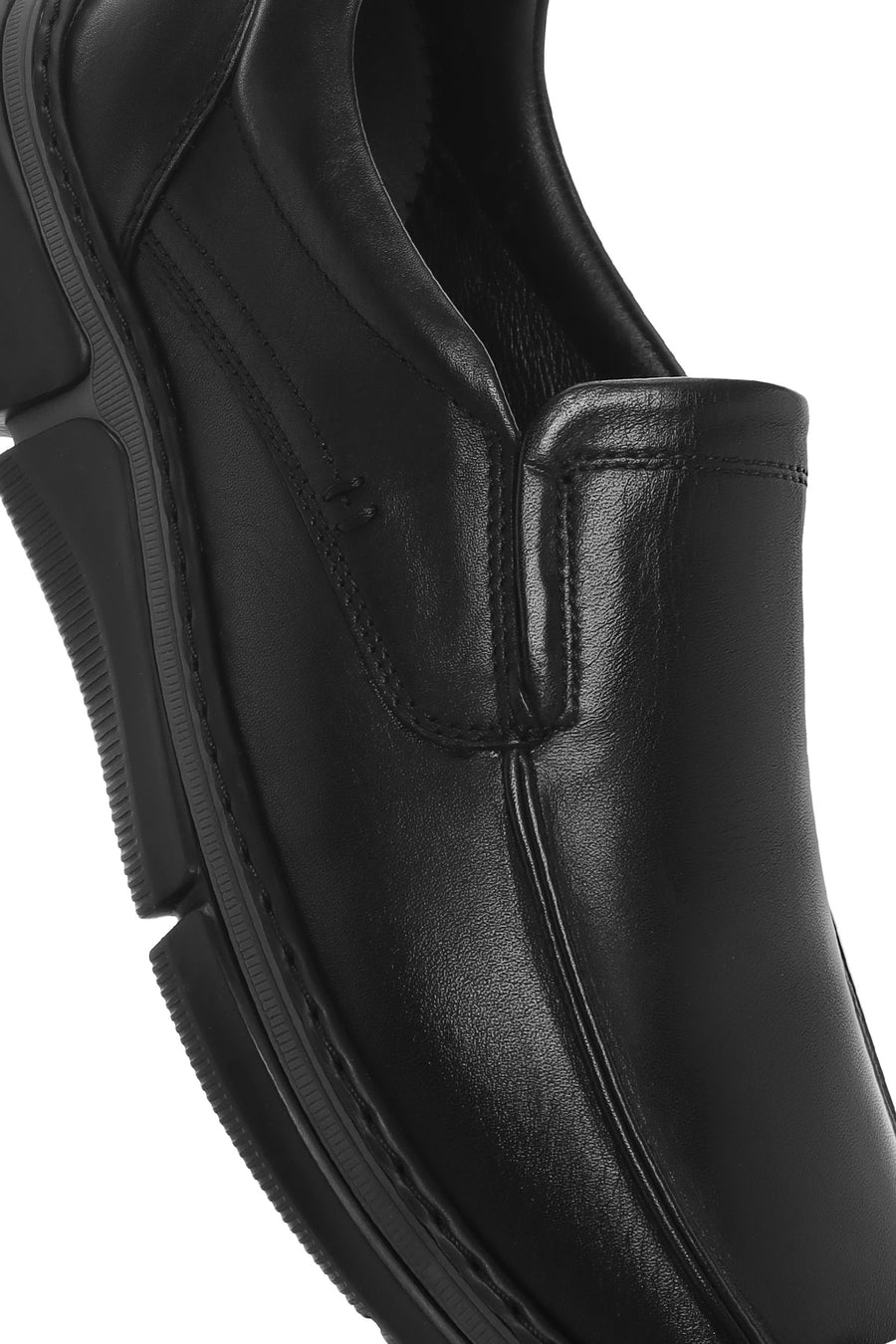 Men's Black Leather Comfort Loafer