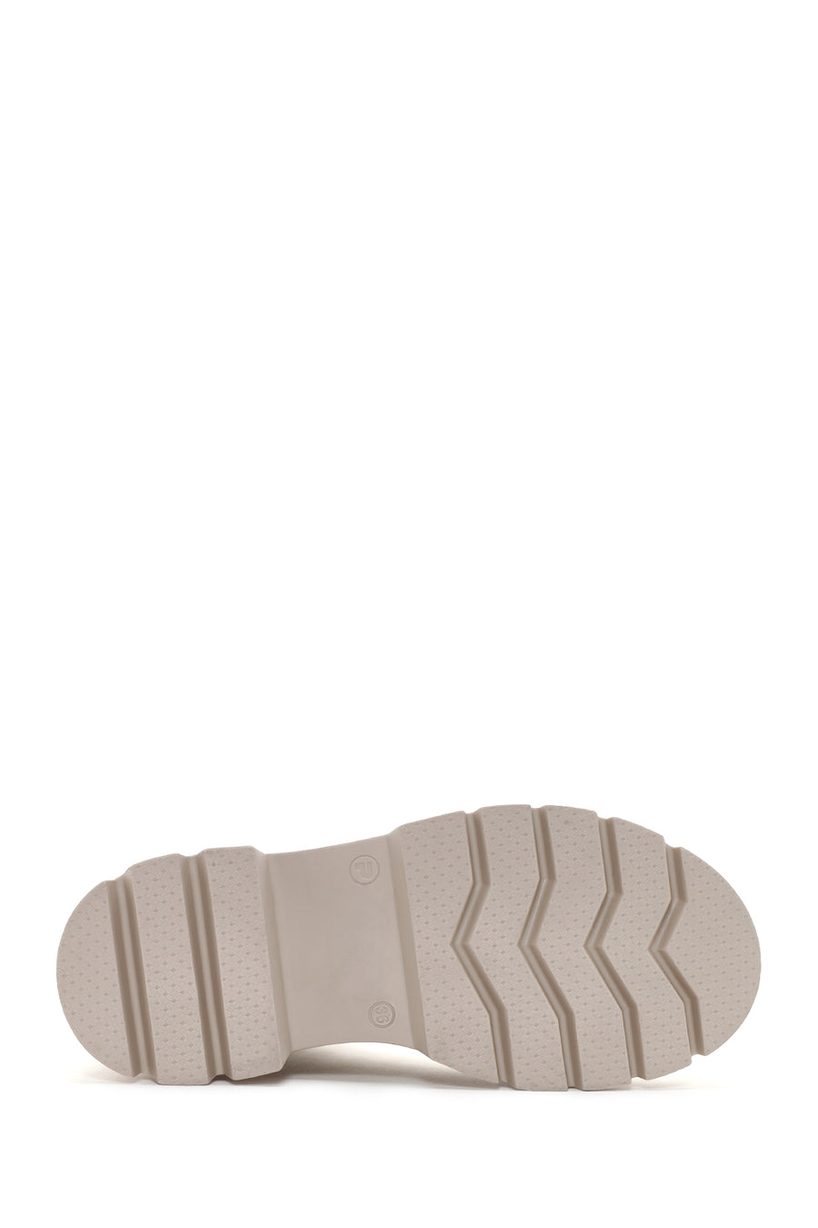 Women's Beige Casual Zippered Boots