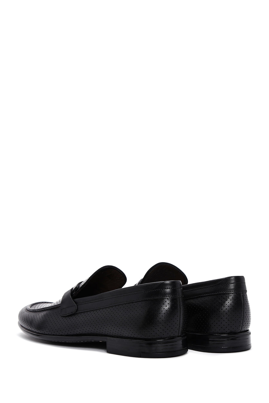 Erkek Siyah Deri Casual Loafer