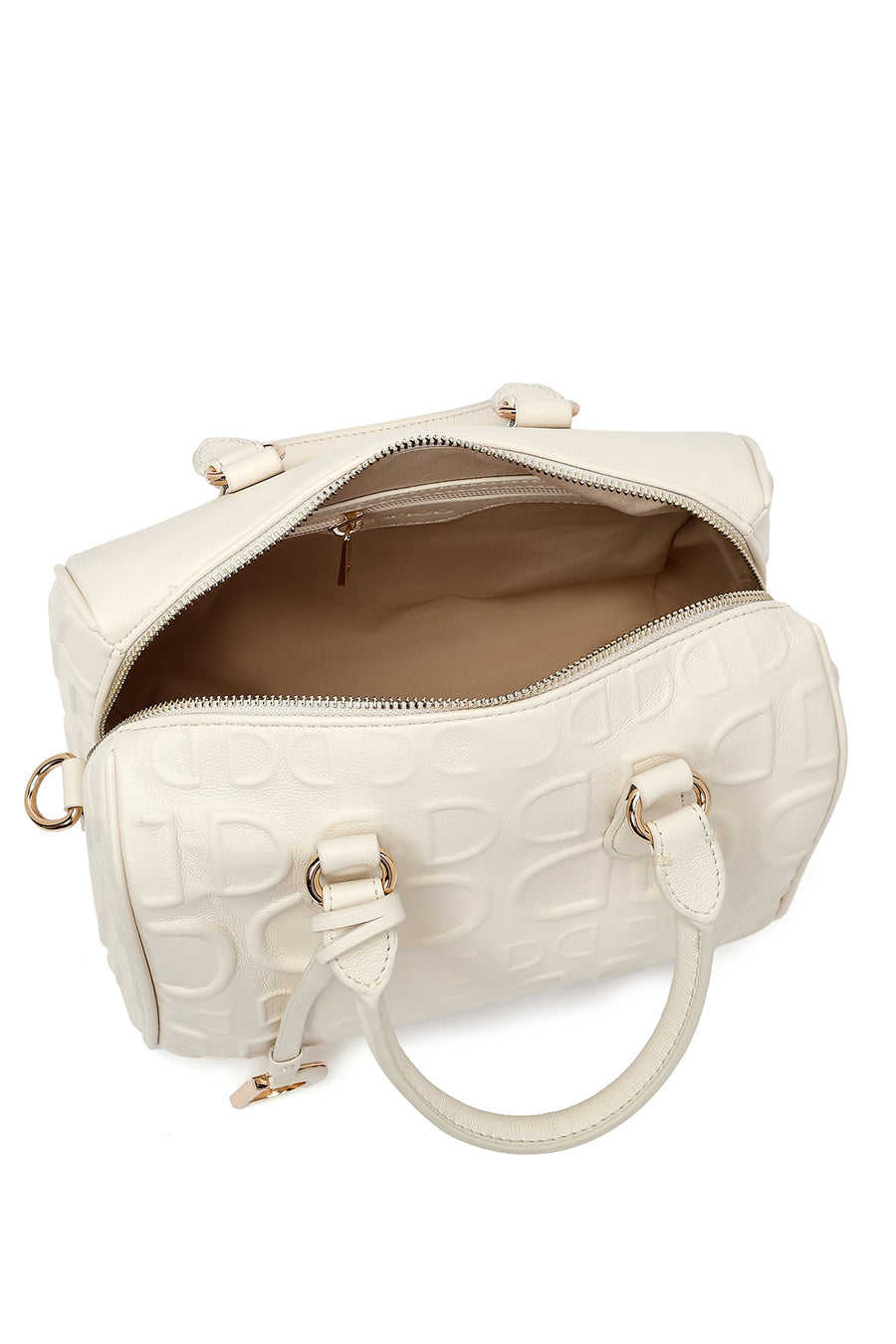 Women's White Long Strap Printed Shoulder Bag