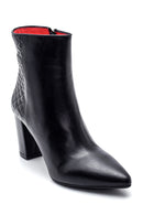 Women's Leather Gritti For Derimod Heeled Boots | Derimod