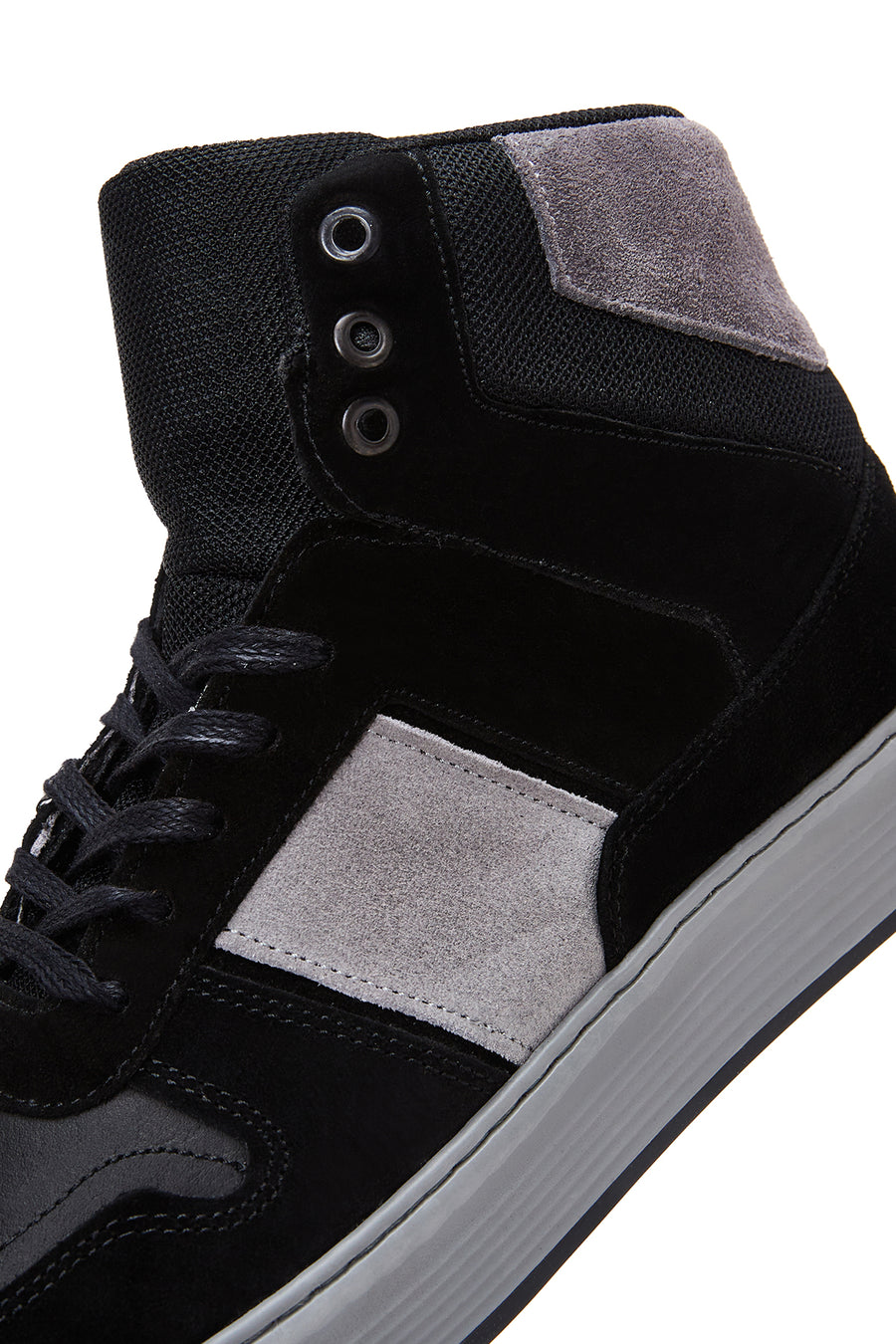 Erkek Siyah Deri Bilekli Sneaker