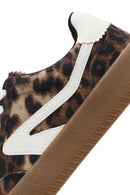 Women's Leopard Lace-Up Chunky Sole Sneakers | Derimod