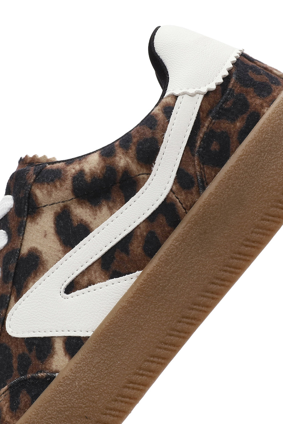 Women's Leopard Lace-Up Chunky Sole Sneakers