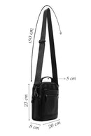 Men's Black Messenger Bag | Derimod