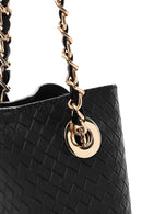 Women's Black Long Strap Printed Shoulder Bag | Derimod