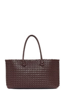 Women's Brown Braided Charm Shoulder Bag | Derimod