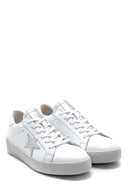Women's Leather Star Detailed Sneaker | Derimod