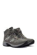 Derimod Dry Men's Grey Laced Waterproof Leather Outdoor Boots | Derimod