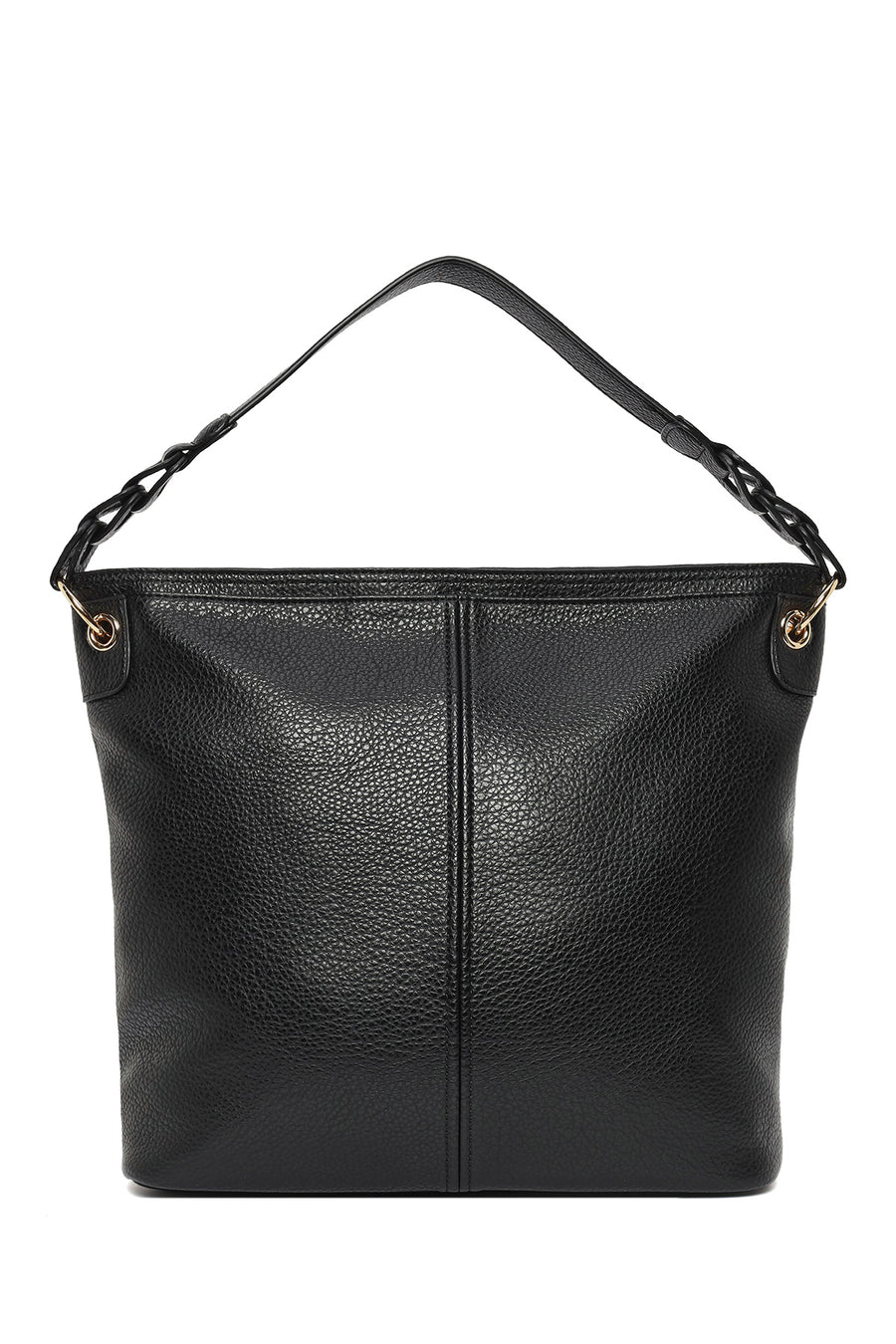Woman Black Long-Strap Shoulder Bag