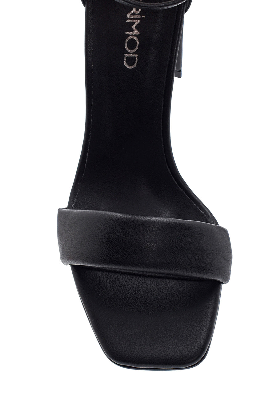 Women's Black Thick Heeled Sandals