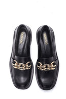 Women's Leather Chain Loafer | Derimod