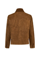 Freedom Woman Camel Oversize Suede Leather Jacket | Derimod