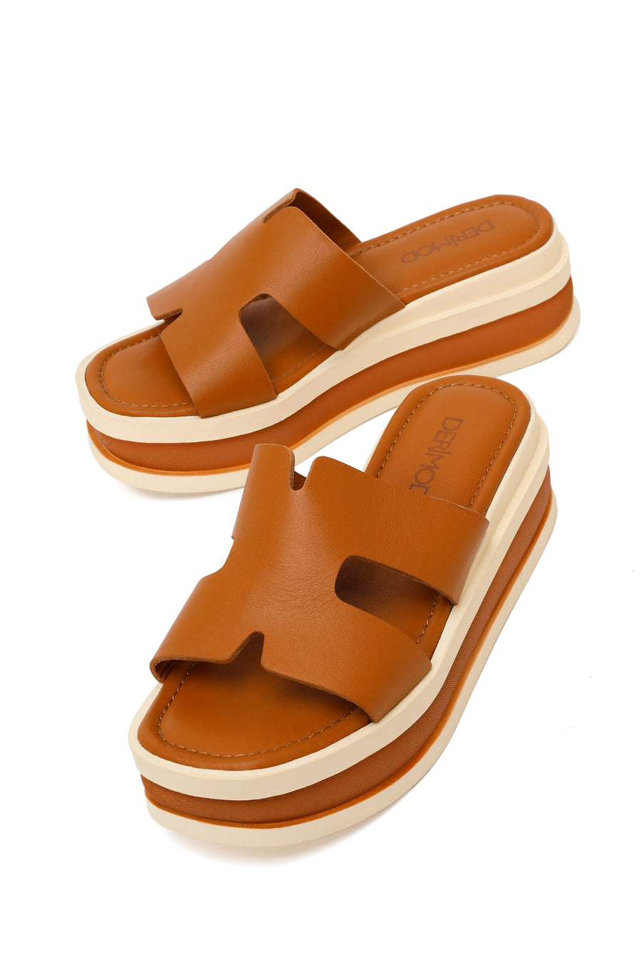 Woman Taba Thick-Soled Leather Slipper