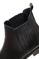 Women's Black Leather Chelsea Boot | Derimod