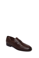 Derimod Black Erkek Kahverengi Deri Klasik Loafer | Derimod