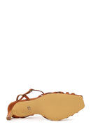 Woman Bronze Ankle-Buckle Thin-Heeled Sandal | Derimod