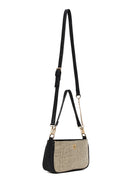 Women's Black Long Strap Straw Shoulder Bag | Derimod