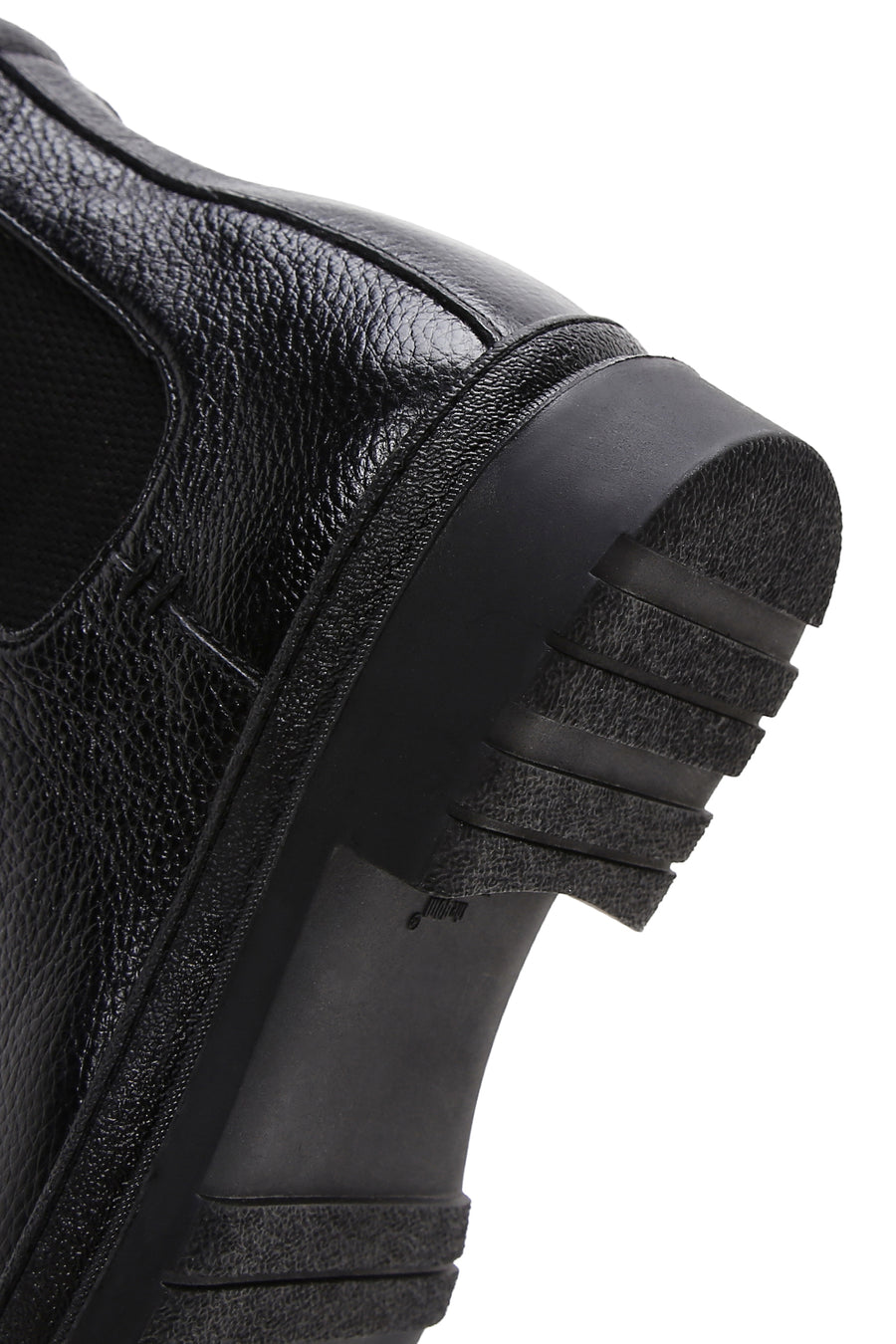 Male Black Leather Casual Chelsea Boots