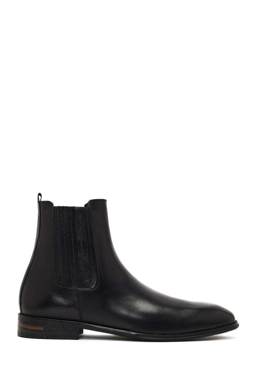 Male Black Leather Chelsea Boots WM750003DV | Derimod