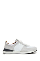 Men's Gray Suede Leather Sneaker | Derimod